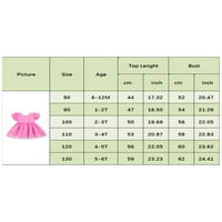 Musuos Baby Girls Pearls Haljina ružičaste leptir A-line princeze Tutu haljine