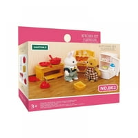 Calico Critters Deluxe Kozy Spavaća soba Modna kuća za životinje Namještaj i pribor za playset