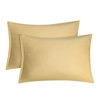 Piccocasa mikrofibrani prozračni patentni patentni jastučnici sa 2, zlatna kraljica
