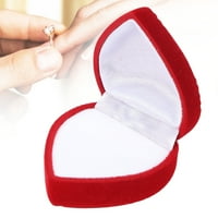 Crvena ljubav nakita, jednostavna retro mala izvrsna kutija za nakit, poklon bo za rođendan rođendana godišnjica svadbene ceremonije božićne zabave ukras