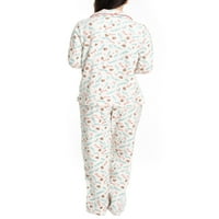 Hanes ženska zaostavština zarez ovratnika gornja i elastična pidžama set za spavanje, pinecones, petite