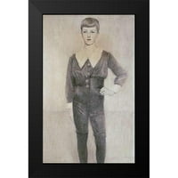 Knopff, Fernand Crni moderni uokvireni muzej umjetnički print pod nazivom - princ Leopold iz Belgije