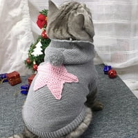 Kripyery CAT džemper sa kapuljač pentagrama uzorak uzorak koji se može nordijski stil lijepa topla kućna