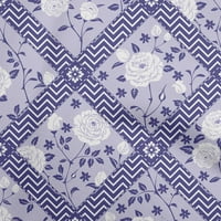 Onuone Rayon Light ljubičaste tkanine Florase šivaće tkanine od dvorišta tiskane diy odjeće šiva