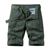 Inveife Cargo Hlače za muškarce, muške kratke hlače multi džep teretni hlače labave pantalone ravno hlače za noge