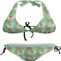 LIMA Llama Ženski Halter String Troangle Bikini setovi dva seksi kupaći kostimi