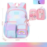 Cocopeuzunts Primary Rainbow serije Školski ruksak slatke šarene torbe za djevojčice Kidske princeze