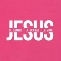 Divlji Bobby, Jesus El Camino La Verdad La Vida Inspirational Christian Women Slim Fit Junior Tee, malina, srednja