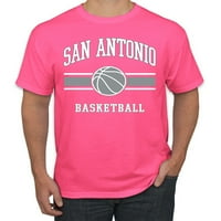 Wild Bobby Grad San Antonio Košarka Fantasy Fan Sports Muška majica, Neon Pink, 3x-velika
