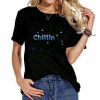 Chillin 'Ice 3D grafička majica za ispis - Ljetni vrhovi sa hladnim dizajnom nazad u školske poklone