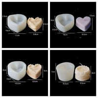 Pokloni Aromaterapija Svijećnica DIY izrada kalupa Fondant torta Ljubav Oblik srca Kalup za kalup za kalup B