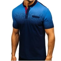 Muška ljetna tiskarska košulja casual okrugli vrat poklopac kratkih rukava sportski pulover vrhovi bluze