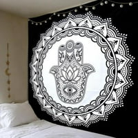 Jlong Bohemian Mandala tapiserija Hippie Wall Viseći tapiserski krevetpread Dorm Decor