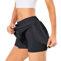 Žene trčanja Elastični pojas Elastični pojas Visoki struk sa džepovima Shorts Sporty Workwout Shorts