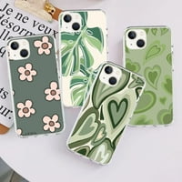 Green Love Leaf Phonecase za iPhone Pro Pro Pro MA Mini XS MA XR 6S Plus SE 5C za Samsung Note Napomena Ultra S S20 + S20ULTRA