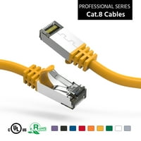 1ft Kat. S FTP Ethernet mrežni kabel žutog 26awg, pakovanje