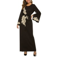 Forestyashe ženske haljine casual kaftan vezena fancy abaya večernja haljina maxi haljina