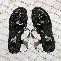 Crne sandale Žene ugodne ljetne modne čvrste boje šuplje ležerne rupe Sandale cipele za žene tenisice