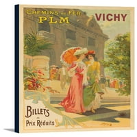 Chemins de Fer PLM - Vichy Vintage poster Francuska C