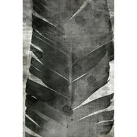 Smeđa, Denise Crni moderni uokvireni muzej umjetnički print pod nazivom - Palm Expression V2