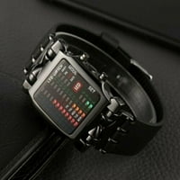 Luksuzni muški sat LED sportovi Datum digitalnog narukvice vodootporni kvarcni ručni sat