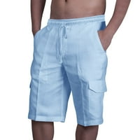 Muški kratke hlače Cargo Big i visoki muškarci Ležerne prilike modne gradijentne kratke hlače s džepovima hlače na plaži elastične struke