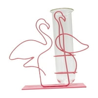 Test Tube Vase Test Tube Vaza za cvjetni ukras Iron Art Vase Flamingo