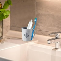 Držač za četkanje zuba za ponovnu kupaonicu s ručkom za piće sa kaktusom izgled vode za vodu za zube