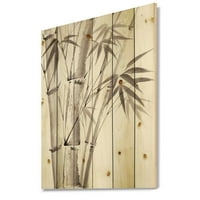 Art DesimanArt 'Palm Bamboo Detalj III' Tradicionalni print na prirodnom borovom šumu. Široko u. Visok