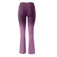 Joga hlače Žene gradijentne ispis Yoga hlače čizme Cut High Sheik Work Loggings Elastic Ne-Viet kroz
