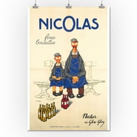 Nicolas - Nectar et Glou-Glou Vintage poster Francuska C