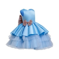 HUNPTA TODDLER Kids Baby Girls Tulle Patchwork Costim Party Princess Haljina odjeća 1-6y