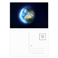 Plava bijela planeta Zemlja Postcard Set Rođendanska pošta zahvaljujući pozdravu