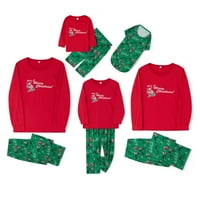 MA & Baby Unise Porodica Uklapanje Božić Pidžama Santa Claus Dugih rukava noćna odjeća Loungeweb Le