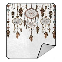 Komponente etničke obojene perle perle pokrivač Kristalno baršunaste bacanje pokrivač