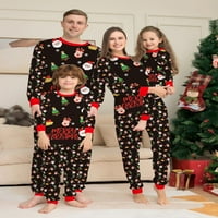 Yuanyu veseli božićni svjetlizirni odmor Božićne božićne pidžame odrasli muški ženski dječji sažetak, roditelj-dijete opremljene dvodijelnim padžamima