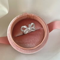 Xinqinghao nakit za tinejdžere Ženske djevojke Parovi vjenčani prsten moda circon vilinski luk prsten