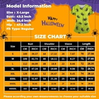 MLQIDK Ženski Halloween ispisani piling plus veličina kratkih rukava V izrez bundeve Cat Bat Print Nursing