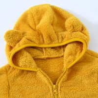 TAGOLD FALL ŠTEDNESS zimski kaputi za dijete za djecu za dijete Djevojke pune boje plišane slatke medvjedi uši zimski duksevi debeli kaput