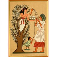 Bogovi Egipćana 1904., boginja Mut izlivanje vode iz postera s sinarom od nepoznatog