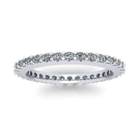 Prirodno .90ct okrugli rez sjajnog dijamantskih ženska godišnjica vjenčana vječna vječna prstenasto