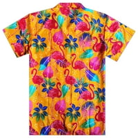 Varnit Crafts Havajska majica za muškarce Aloha Flamingo Red 6xl