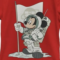 Djevojkov Mickey i prijatelji Astronaut grafički tee crveni veliki