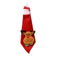 Treperi kravata Novelty Xmas Tie Soft Sequin Clot užaren Božić kratkinja za zabavu Kućni poklon Ornament