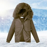 Entyinea Ženska jakna Ogrlica sa spuštenim nagibom zimska jakna za toplu džemper A l