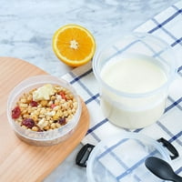 JPGIF Portable Perfait šalice sa poklopcem jogurt čaše sa prelivcem ili posuda za iskrivljivanje posuda za curi do doručka na šalicama 20oz za prehranu prehrana