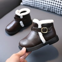 2DXuixsh toddler zimske cipele modne jesen i zimske djevojke čizme ravne dno ne klizne kratke plišane