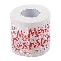 DTIDTPE Roll papir Božićni uzorak u boji toaletni papir Santa božićno drvo tiskano tkivo