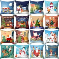 Farfi božićna stabla Kuća Santa Elk Snowman poklon jastuk Case Cushion Cover Xmas Decor