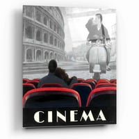 Epic Art 'Cinema Roma' Marco Fabiano, akrilna staklena zida Art, 12 x12